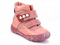 208-307,46,236,19 Тотто (Totto), ботинки демисезонние детские профилактические, байка, кожа, розовый, красный в Нижнем Новгороде