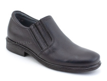 51213  ШагоВита (Shagovita), туфли школьные профилактические  для мальчиков, кожа, черный в Нижнем Новгороде