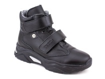 3541-131 Тотто (Totto), ботинки детские утепленные ортопедические профилактические, кожа, байка, чёрный в Нижнем Новгороде