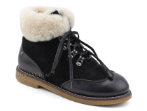 А44-071-2 Сурсил (Sursil-Ortho), ботинки детские ортопедические профилактичские, зимние, натуральный мех, замша, кожа, черный в Нижнем Новгороде