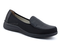 84-122-22-402/30 Рикосс (Ricoss) туфли для взрослых, текстиль, кожа, черный, полнота 9 в Нижнем Новгороде
