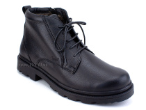 180501  Сурсил (Sursil-Ortho), ботинки для взрослых зимние, натуральный мех, кожа, черный, полнота 11 